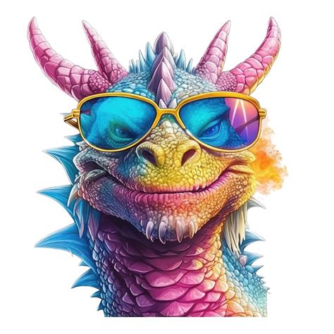 dragon wearing glasses.